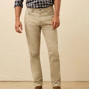 NWT Faherty Reserve Twill 5-Pocket Pant - Rocky Cliff 31w 30L